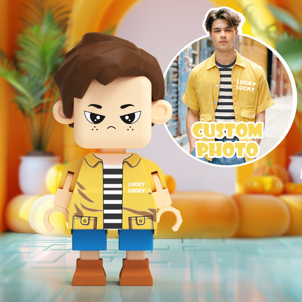Fully Customizable Cute Giant Minifigs Personalized Full-Body Brick Figure Gift for Him Production Time: 7–10 Working Days