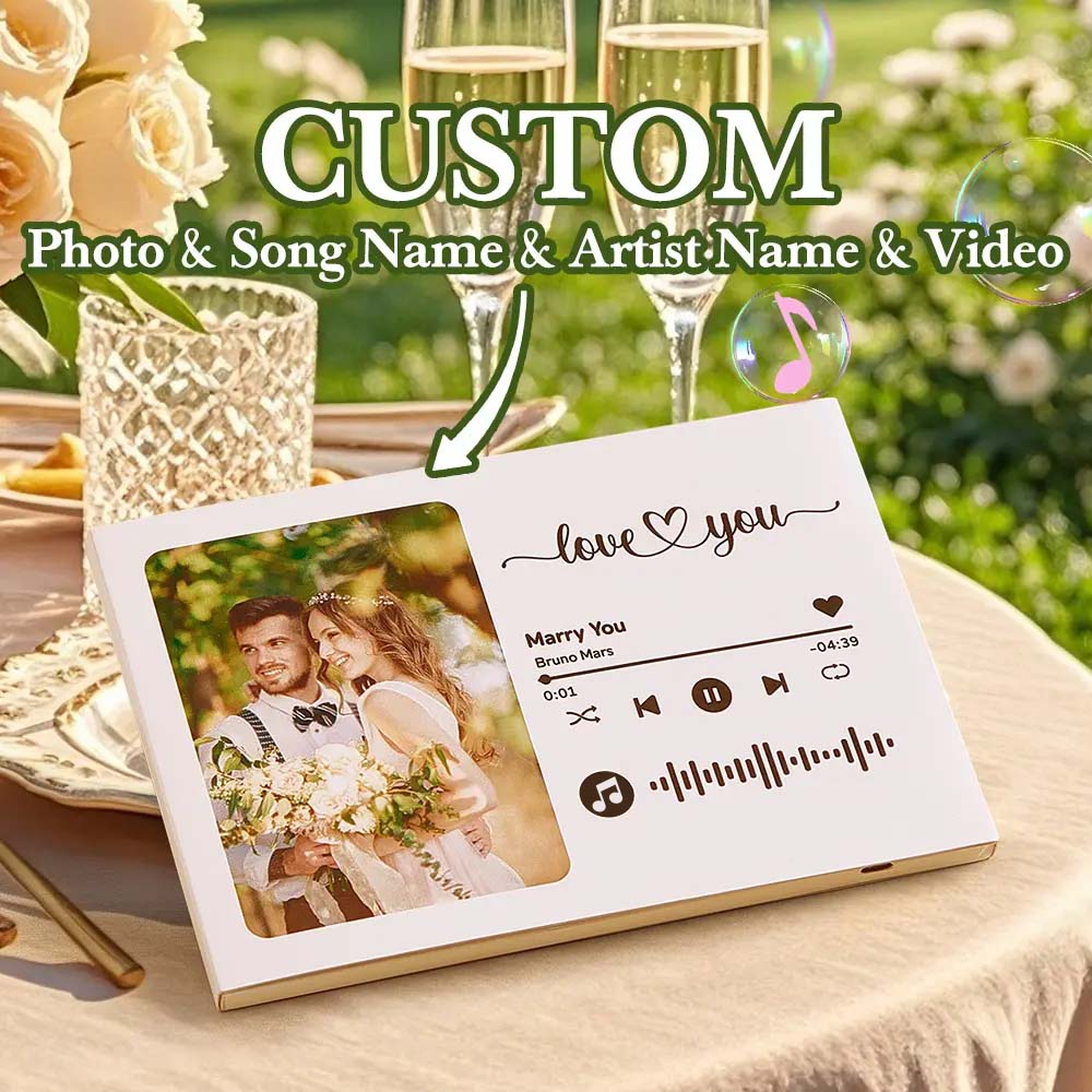 Personalized Video Greeting Card Custom Video Brochures Video Book Gift for Lover