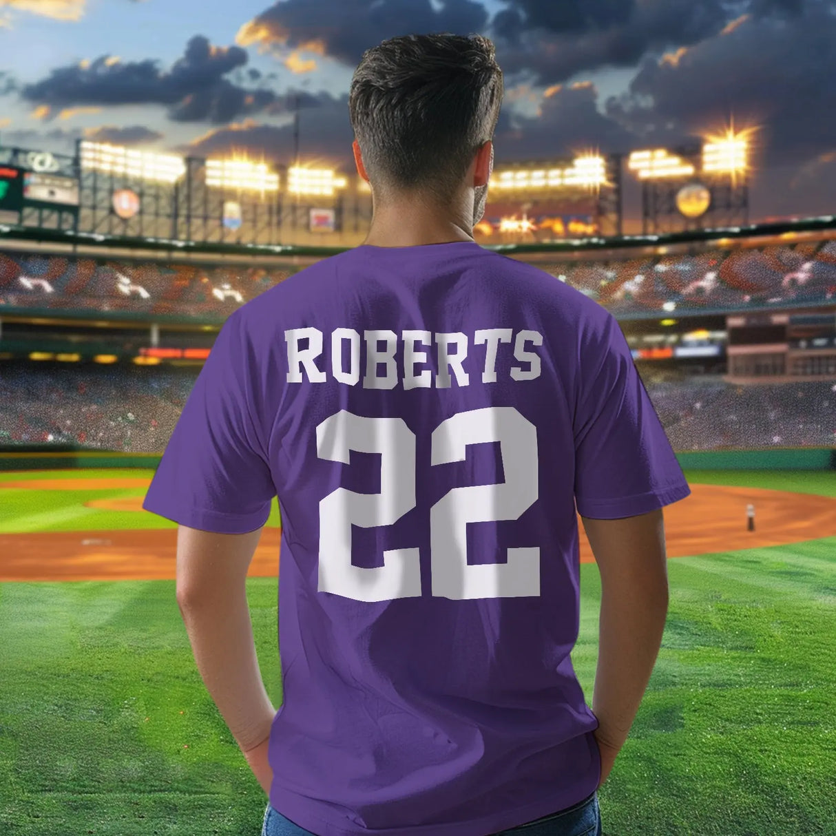 Personalized Football Name & Number Sports T-Shirt Back to School Gifts
