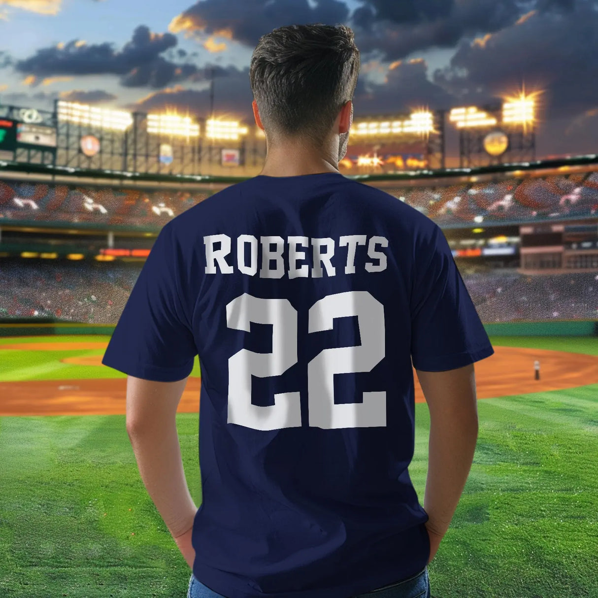 Personalized Football Name & Number Sports T-Shirt Back to School Gifts