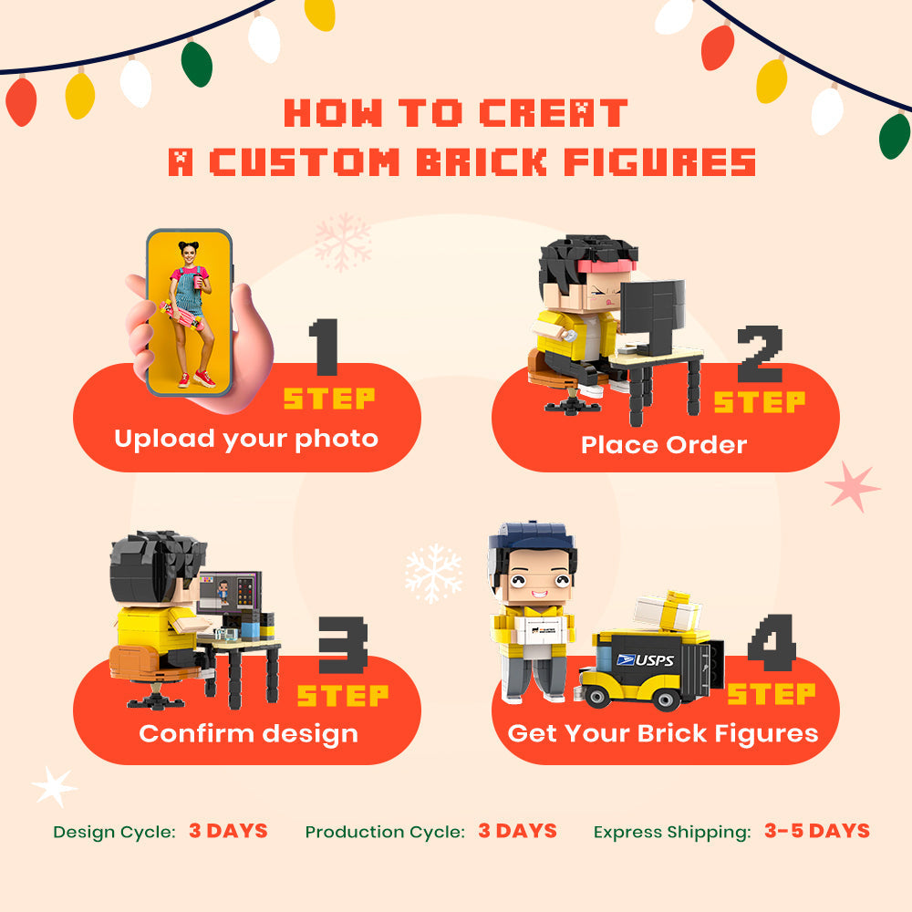 Wedding Gifts Black Suit Brick Figures Custom Head Brick Figures Small Particle Block Toy