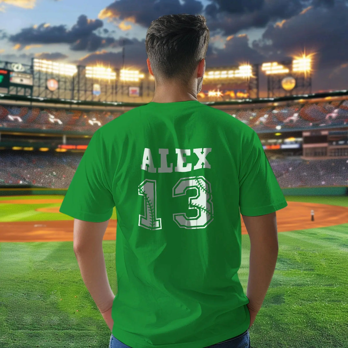Personalized Baseball Name & Number Sports T-Shirt Back to School Gifts