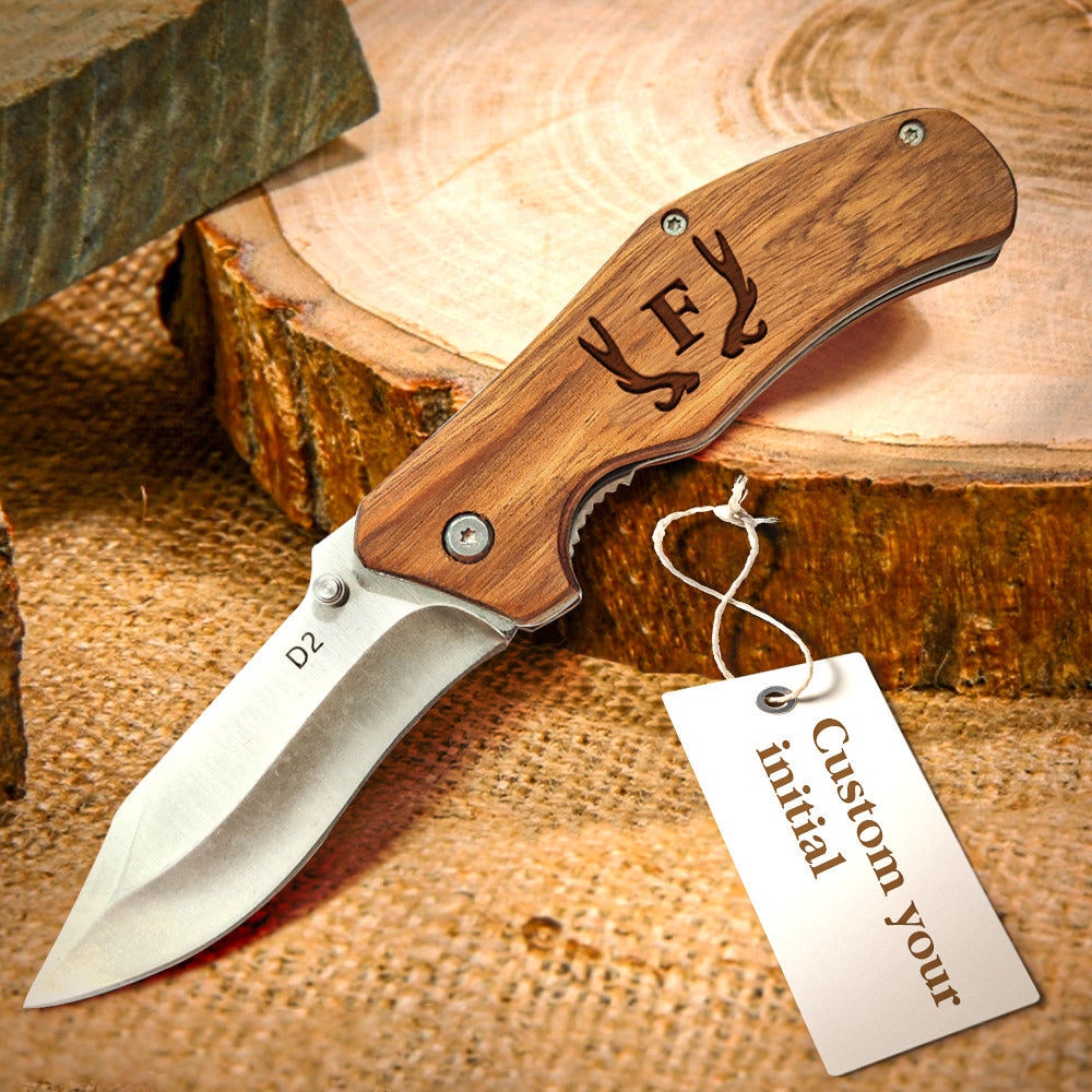 Custom Engraved Pocket Knife Monogrammed Folding Knife Groomsmen