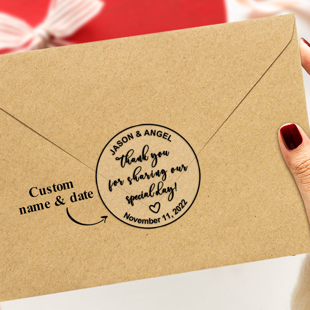 Personalized Thank You Transparent Stickers Round Wedding Birthday Favor labels for Gifts