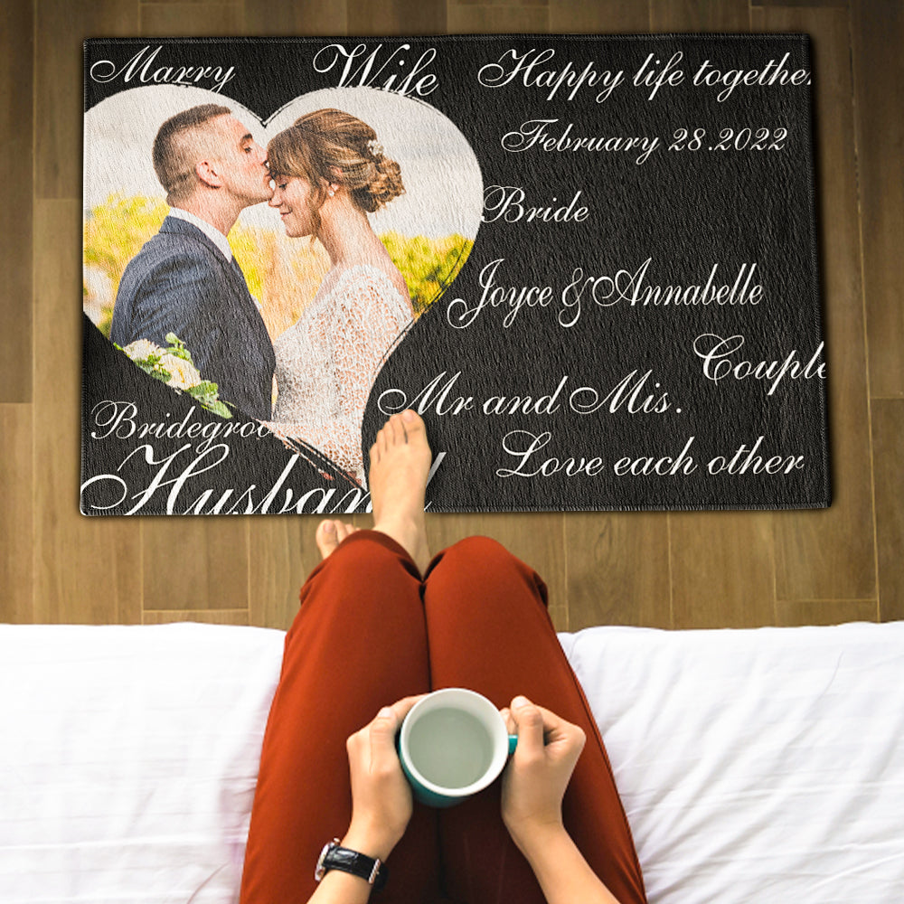 Custom Welcome Door Mat Personalized Wedding Decorative Doormat