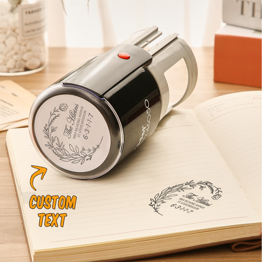 Personalized Address Stamp Self Inking Stamp 5 Colors for Wedding
