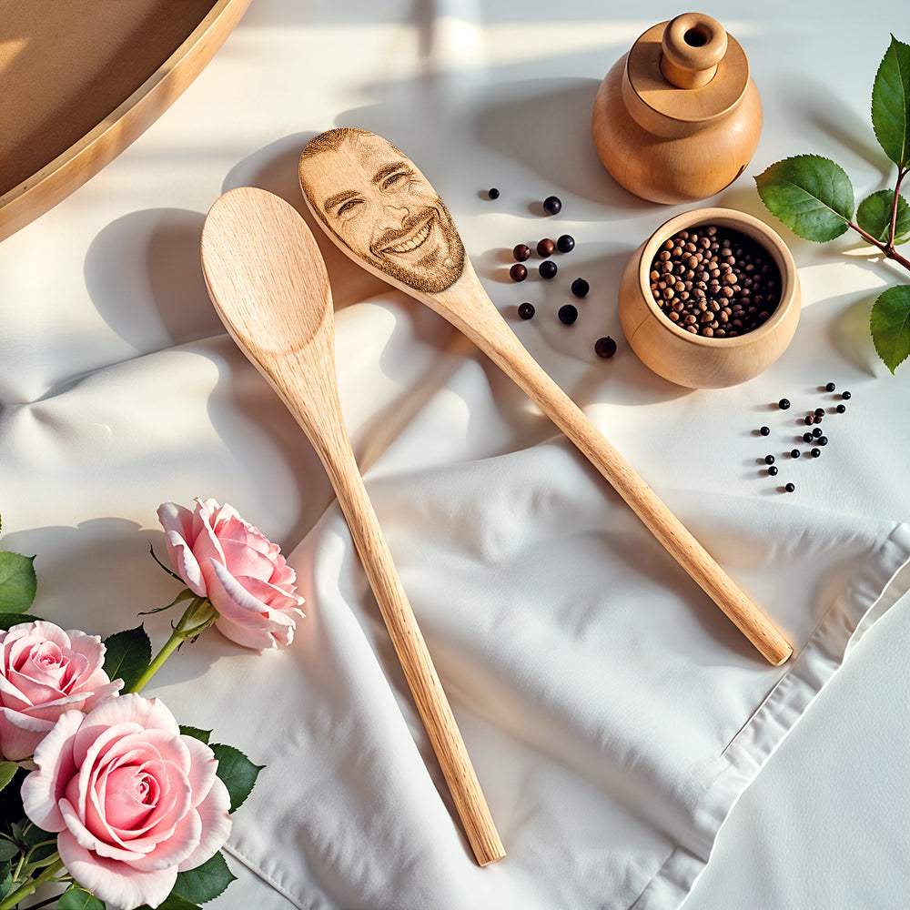 Custom Face Spoon Any Face (Facial Features) Engraved on a Spoon Novelty Gift Mother's Gift Father's