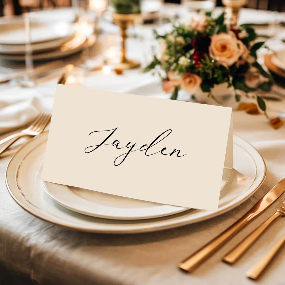 Personalized Wedding Place Names Wedding Table Place Name Cards Minimal Wedding Table Decor