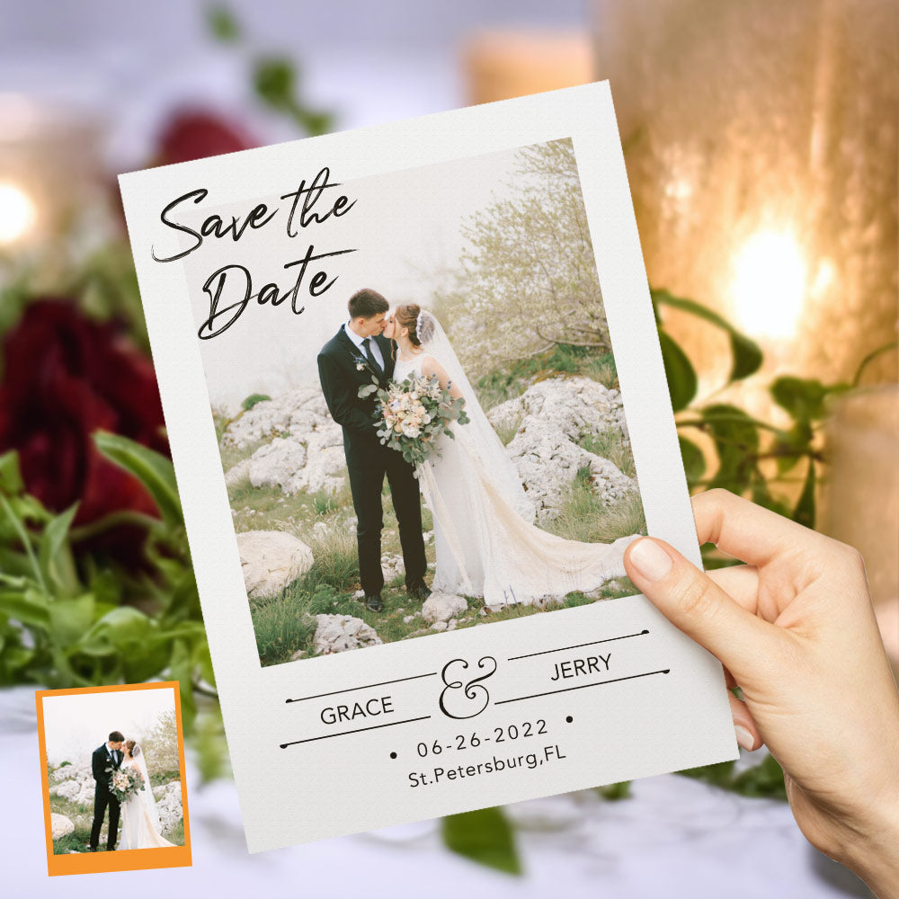 Custom Wedding Invitations - Personalized Save the Date Cards