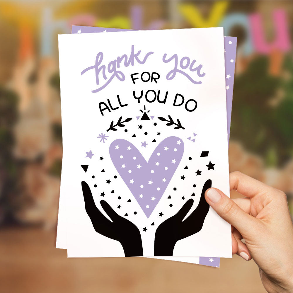 Cute Thank You Card Greeting Card For All Occasions Birthday Gifts Wedding Gifts