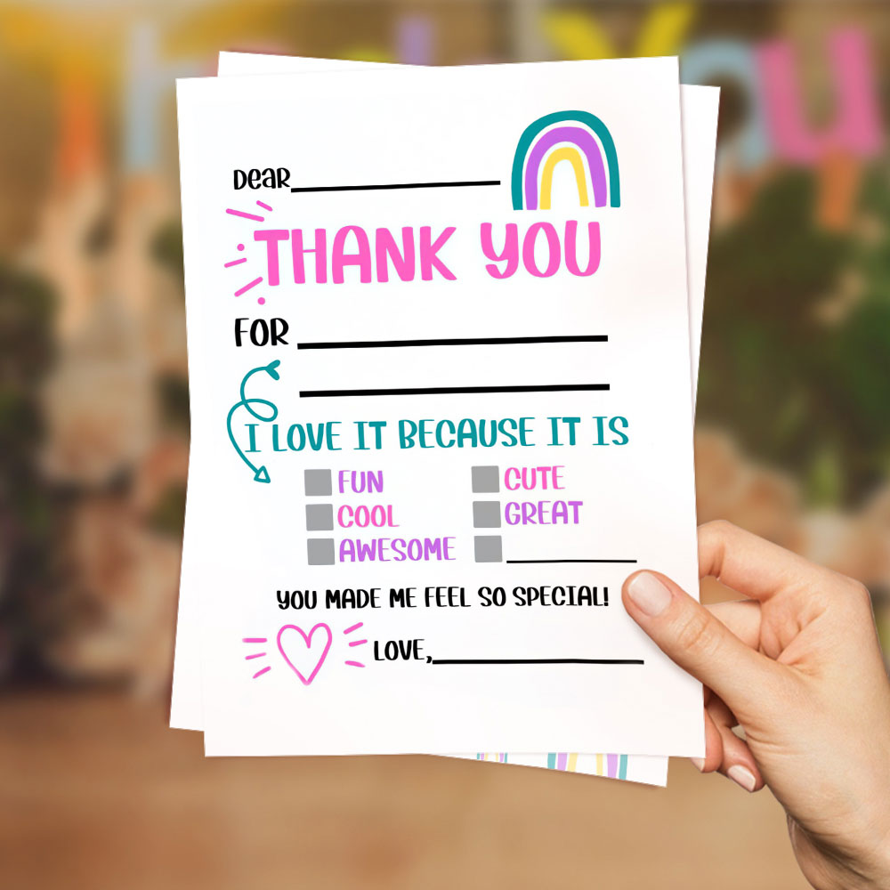 Cute Thank You Card Greeting Card For All Occasions Birthday Gifts Wedding Gifts