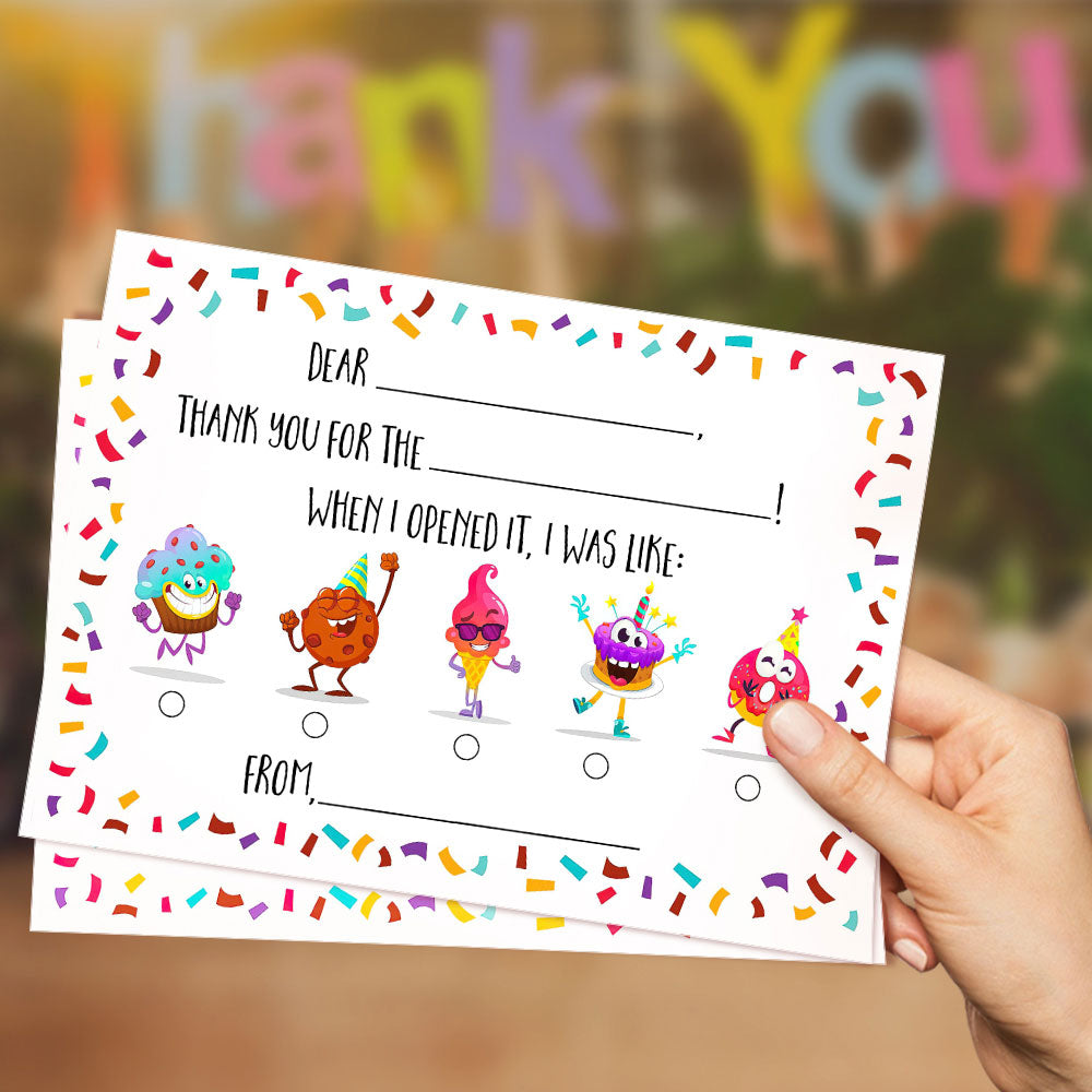 Thank You Notes Fill in the Blank Thank You Cards Funny Gender Neutral Teacher Gifts