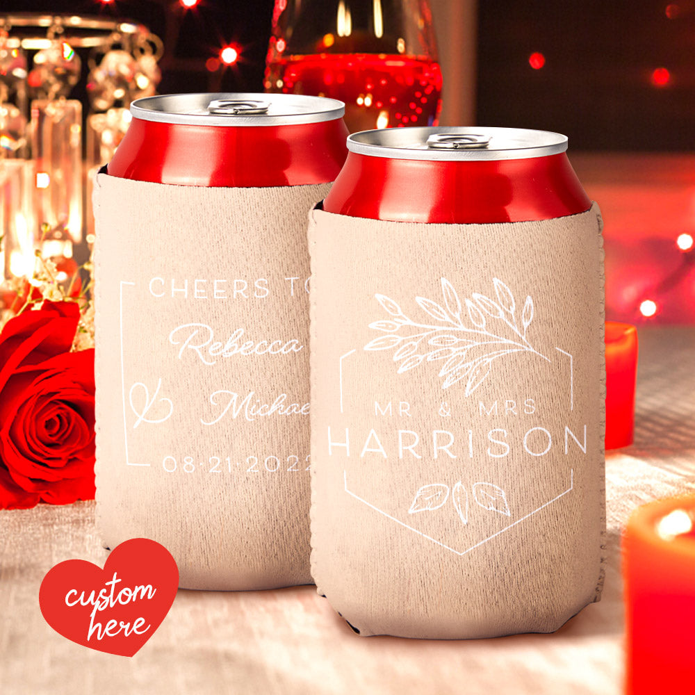 Personalized Engraved Wedding Color Cup Set - Custom Wedding Gift