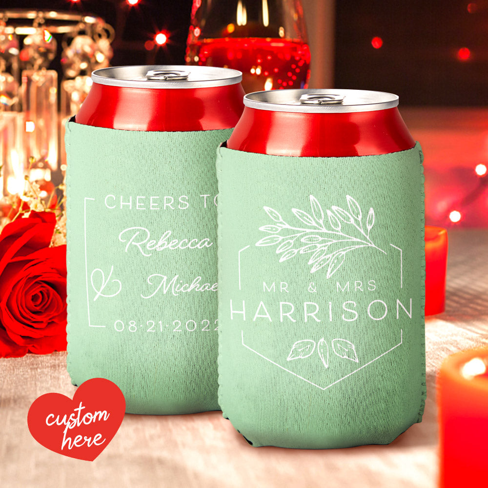 Personalized Engraved Wedding Color Cup Set - Custom Wedding Gift