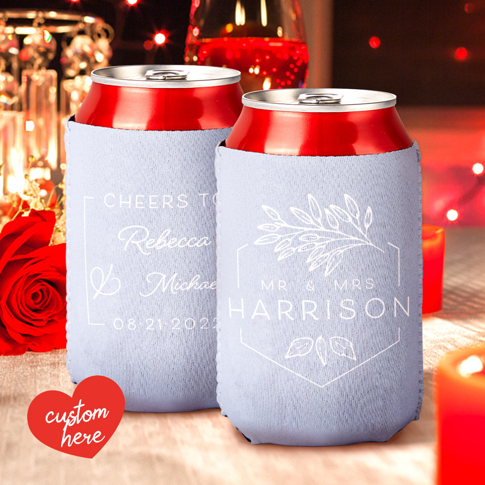 Personalized Engraved Wedding Color Cup Set - Custom Wedding Gift