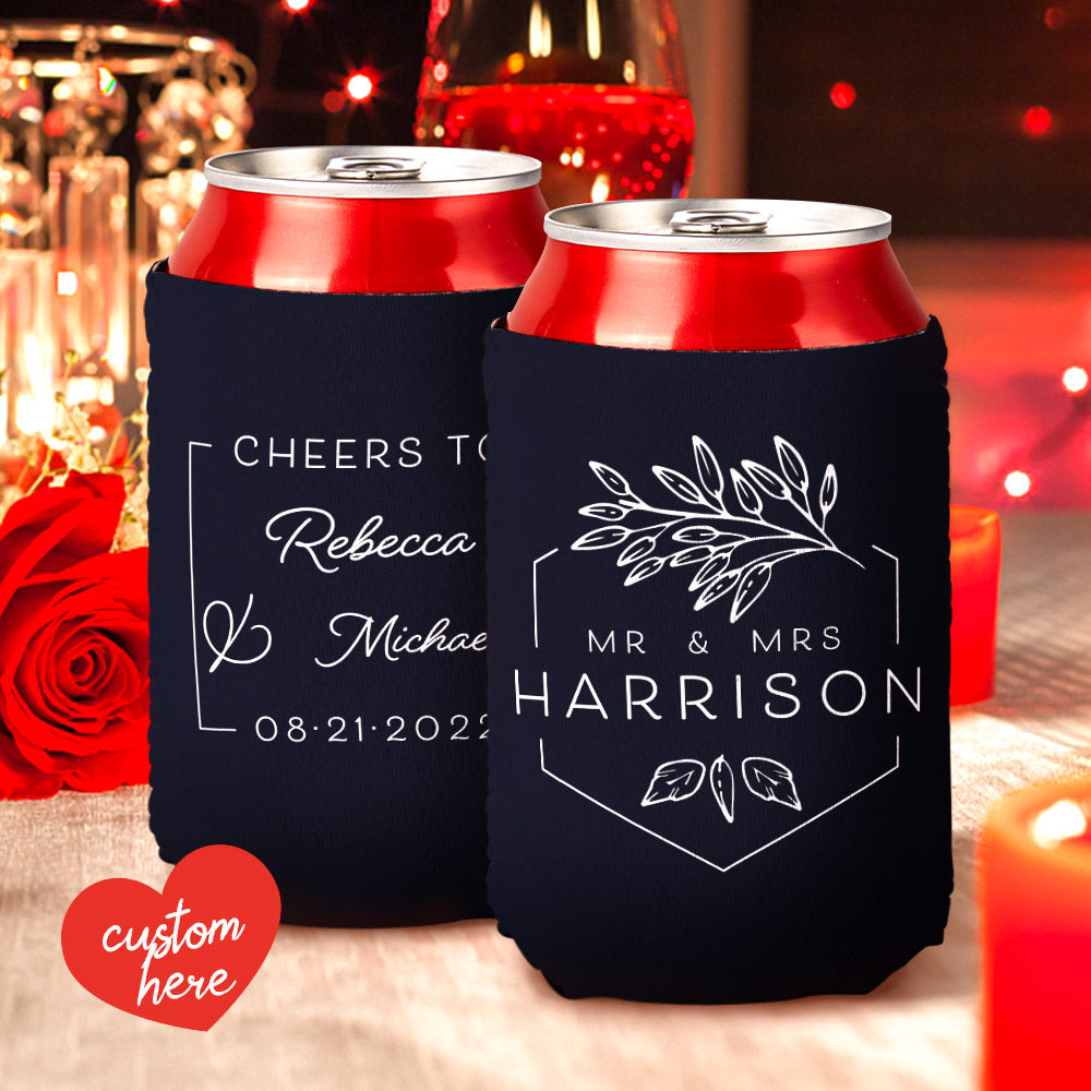 Personalized Engraved Wedding Color Cup Set - Custom Wedding Gift
