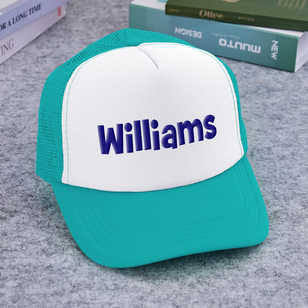 Custom Puff Print Trucker Hat Personalized Name Foam Trucker Caps for Adult Back to School Gift