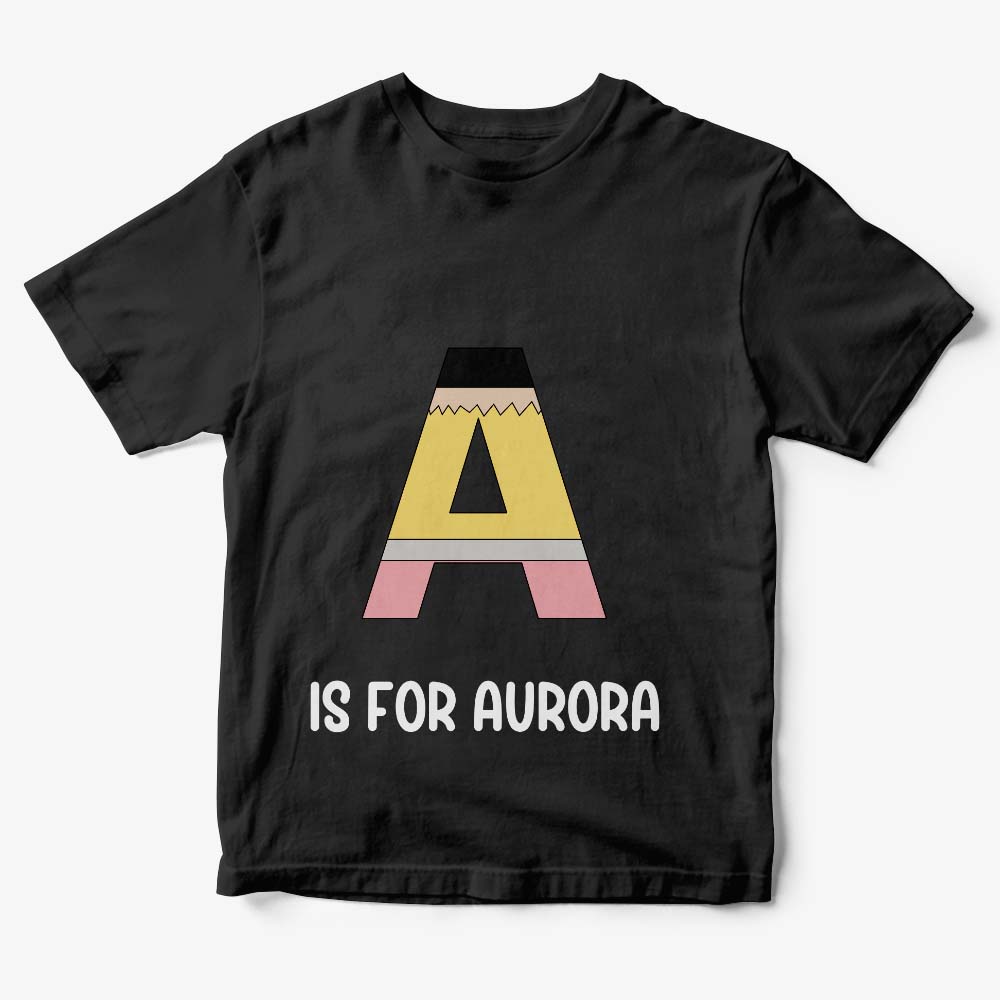 Personalized Back to School Pencil T-shirt First Day of School Shirt Gift for Kids