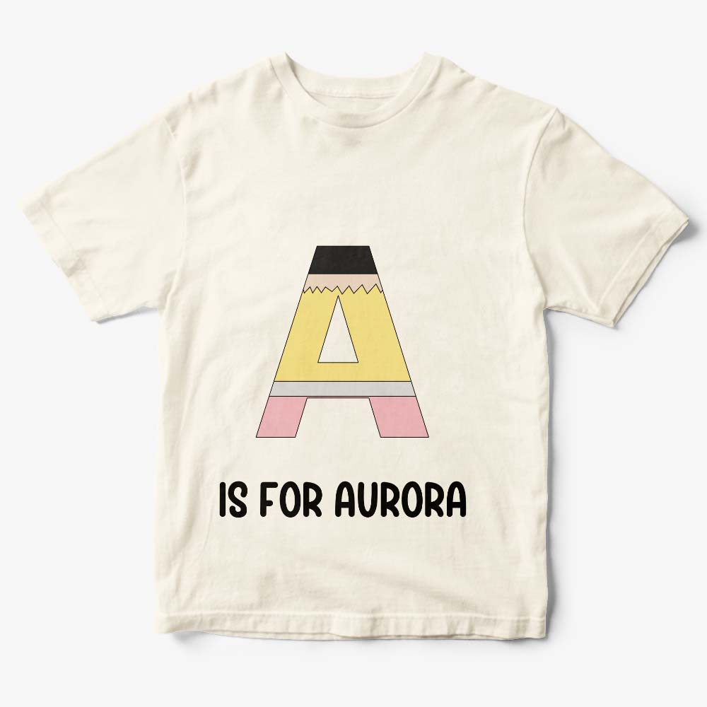 Personalized Back to School Pencil T-shirt First Day of School Shirt Gift for Kids