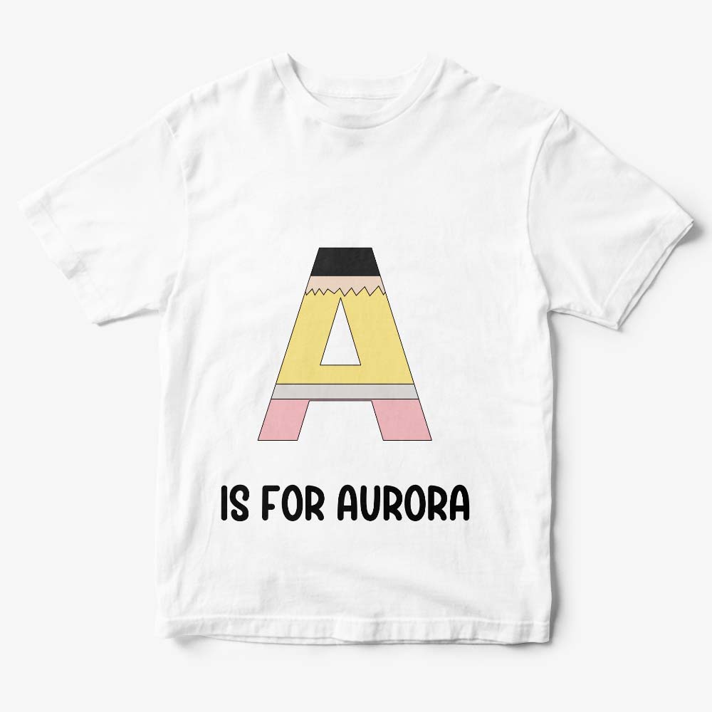 Personalized Back to School Pencil T-shirt First Day of School Shirt Gift for Kids