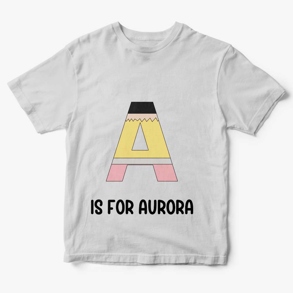 Personalized Back to School Pencil T-shirt First Day of School Shirt Gift for Kids