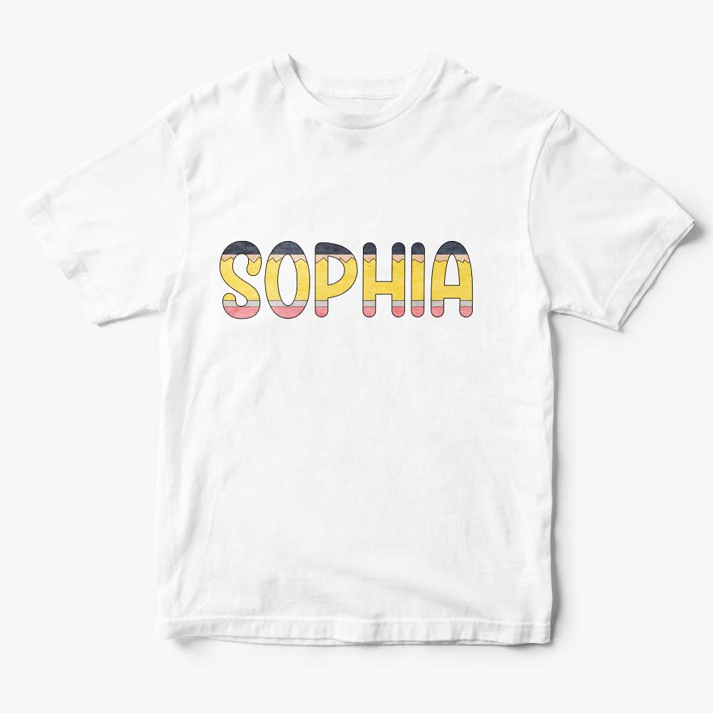 Personalized Back to School Pencil Name T-shirt First Day of School Shirt Gift for Kids