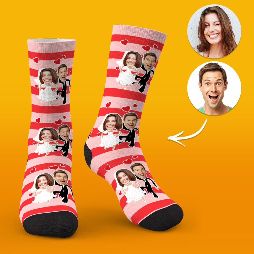 Custom Face Socks Wedding Socks Gift Ideas for Couples