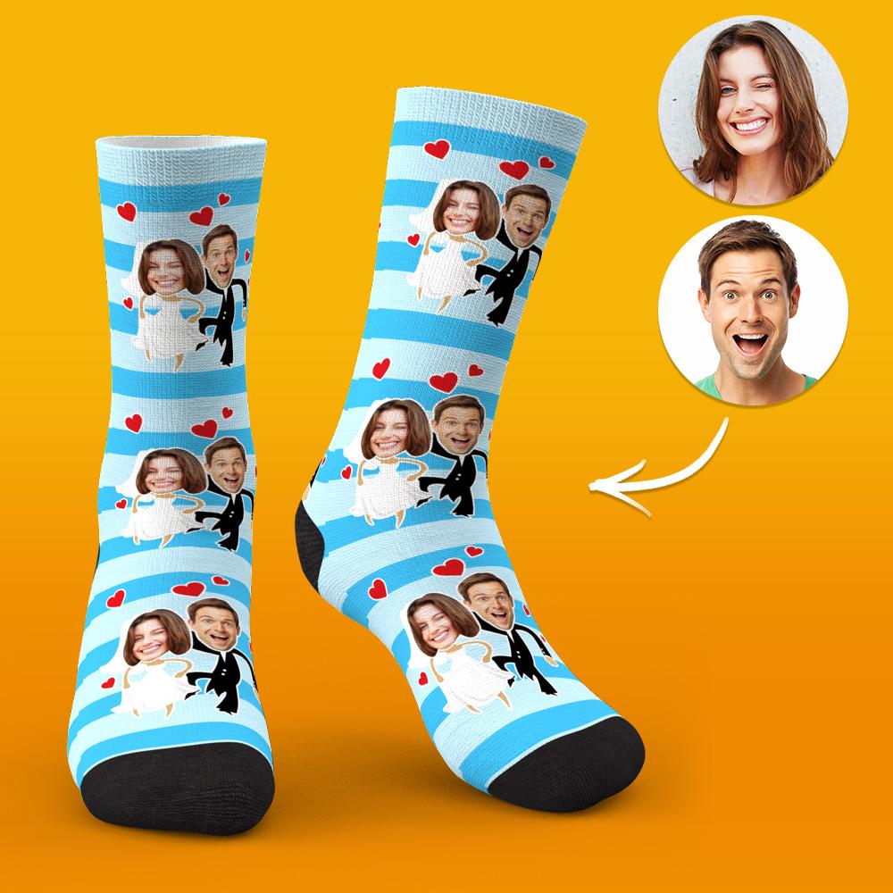 Custom Face Socks Wedding Socks Gift Ideas for Couples