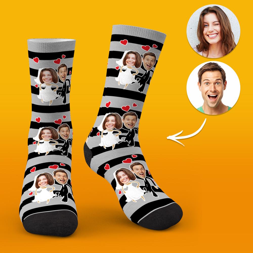 Custom Face Socks Wedding Socks Gift Ideas for Couples