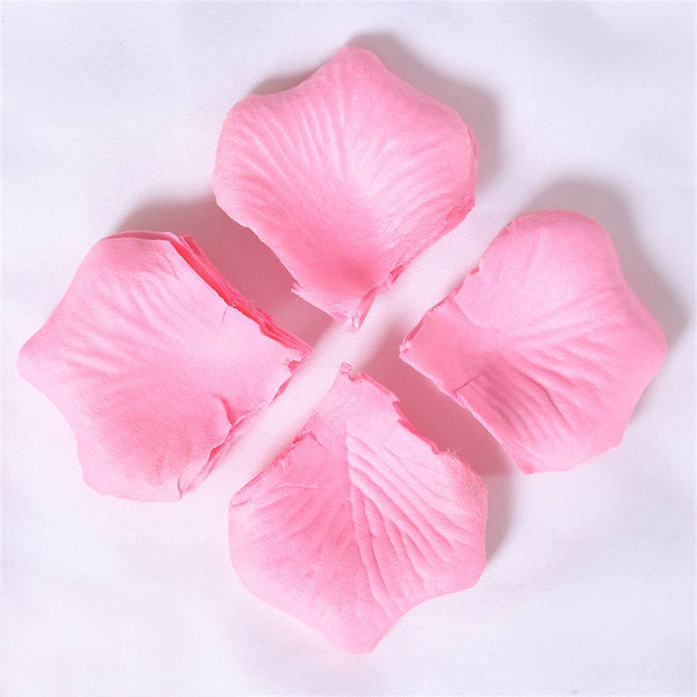 120PCS Fabric Rose Petals Fabric Petals for Weddings Aisles Flower Girls and Romantic Evenings