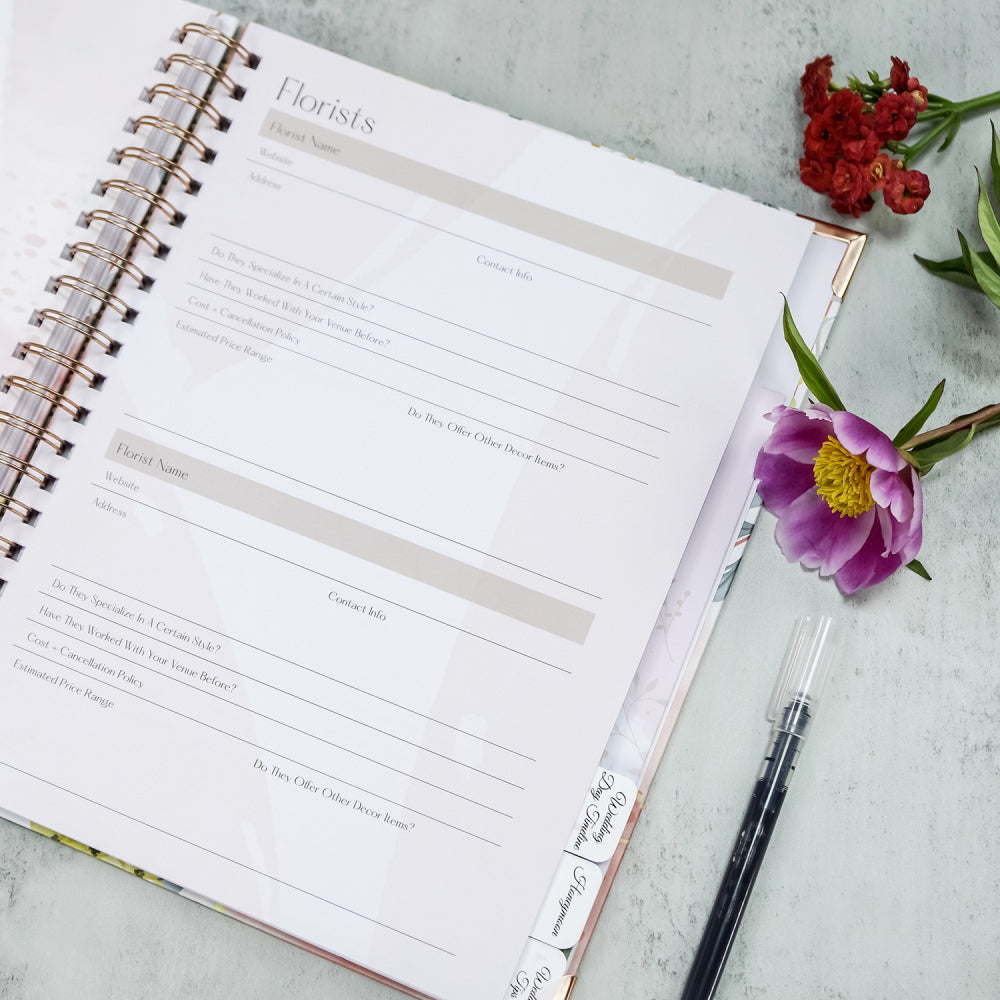 Wedding Planner Book Gift for Future Mrs Wedding Organizer Engagement Gift For Bride