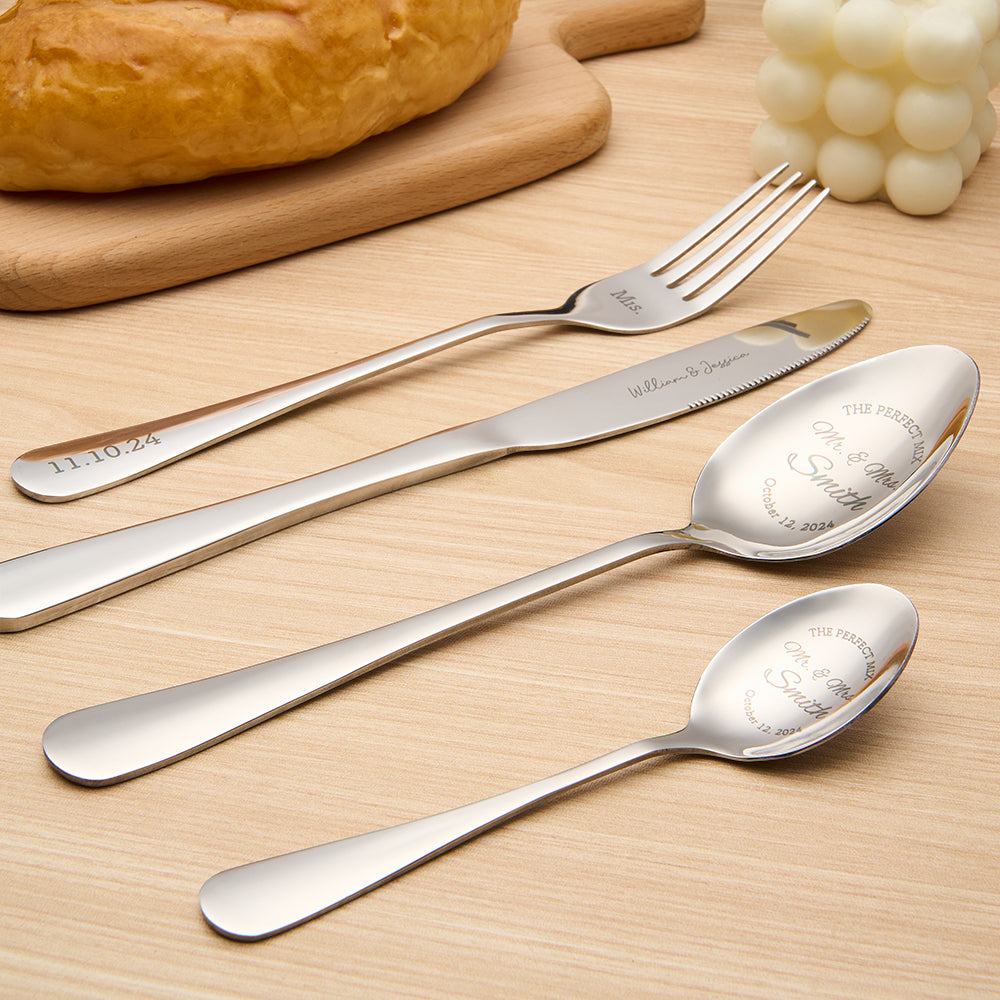 Personalized Wedding Tableware Mr & Mrs Wedding Forks Wedding Gift