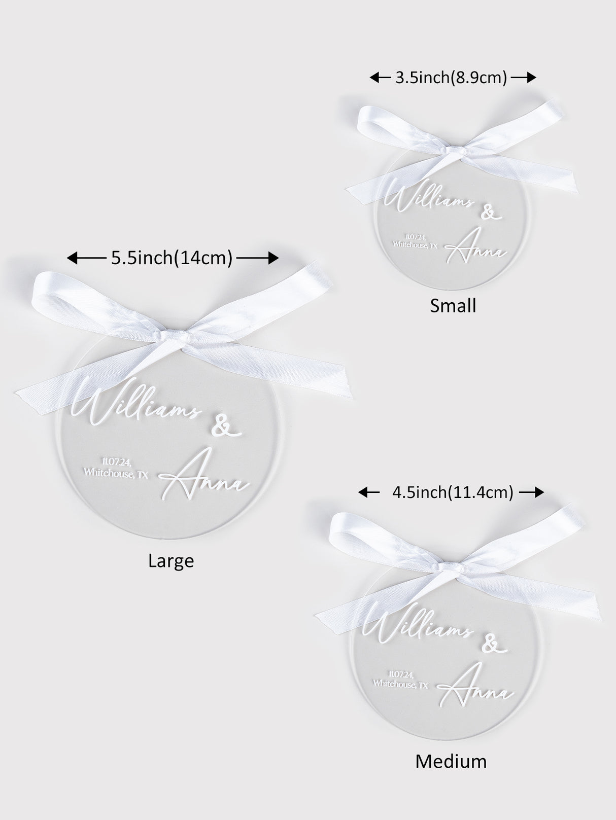 Custom Name Acrylic Ring Holder – Unique Wedding Gift