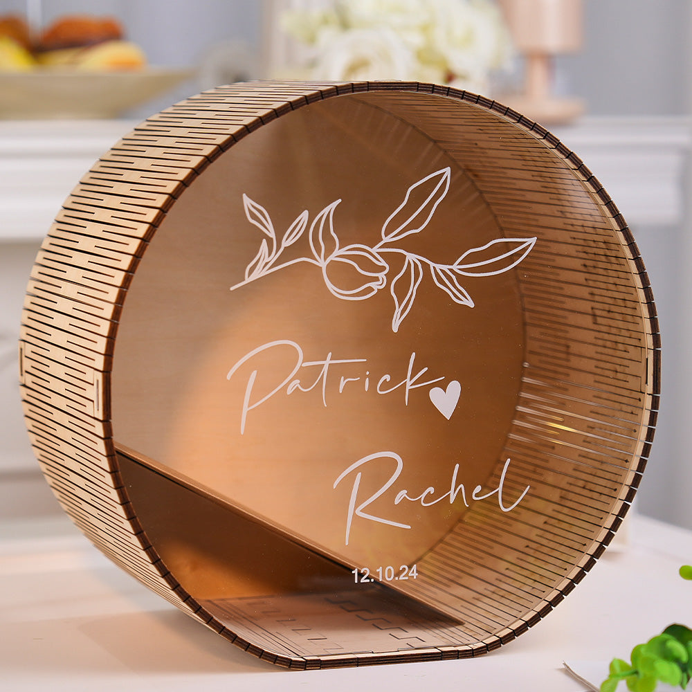 Personalized Wedding Card Box Wedding Memory Box Wedding Gift for Couple