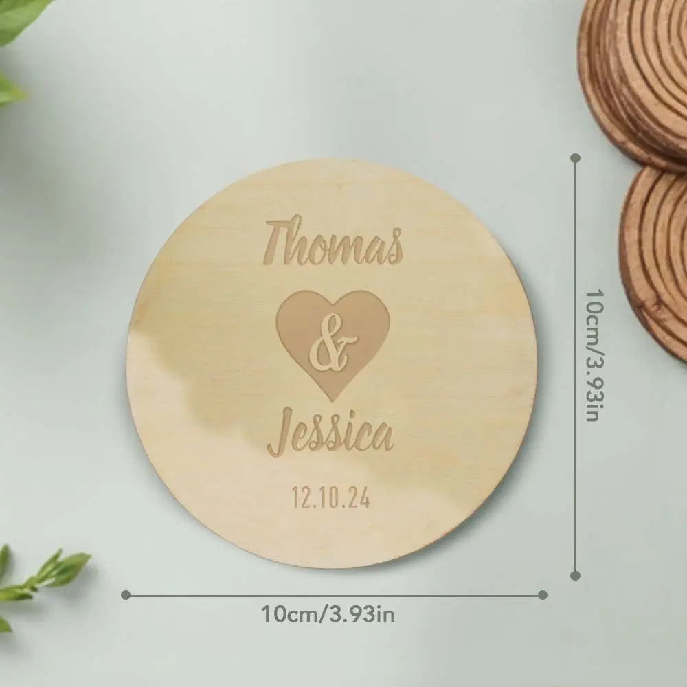 Personalized Coaster Wedding Party Favors