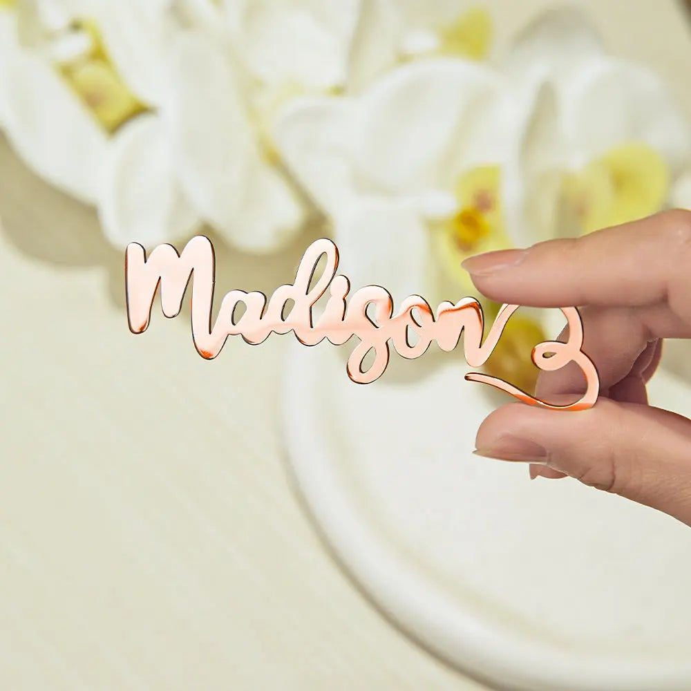 Personalized Place Cards for the Champagne Flute Name Cards Wedding Table Decoration