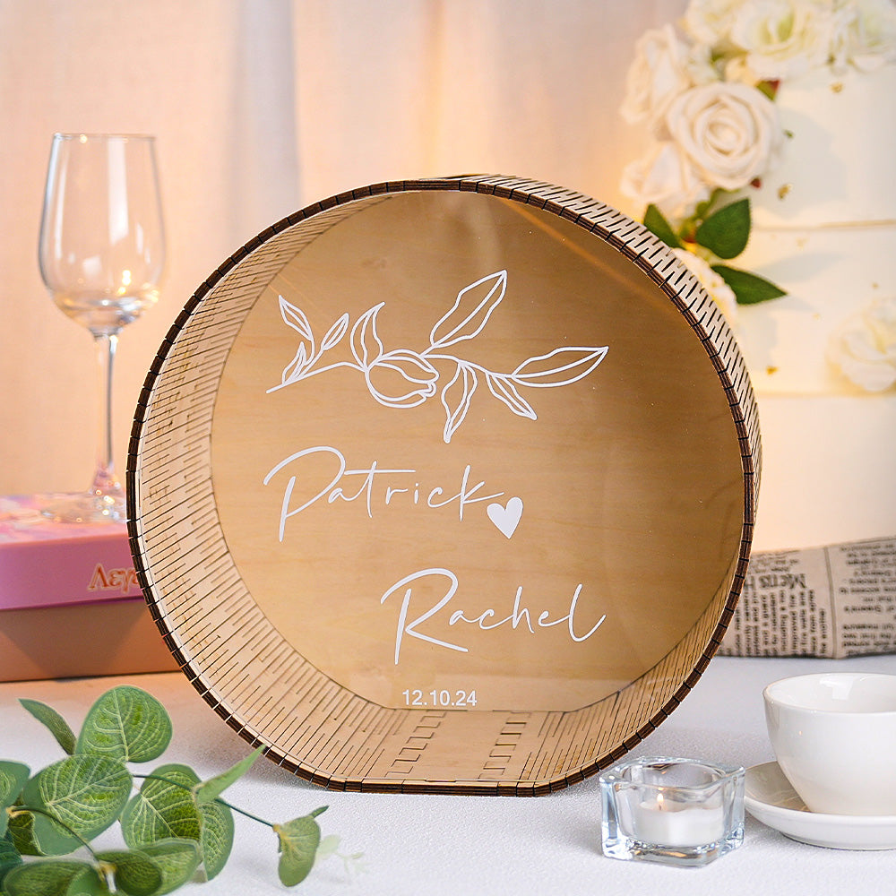 Personalized Wedding Card Box Wedding Memory Box Wedding Gift for Couple