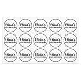 Personalized Thank You Transparent Stickers Round Wedding Birthday Favor labels for Gifts