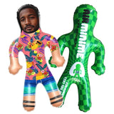 Personalized Blow Up Dolls Hawaiian Shirt Flowers and Fruits Funny Inflatable Man Printed Face for Party Favors