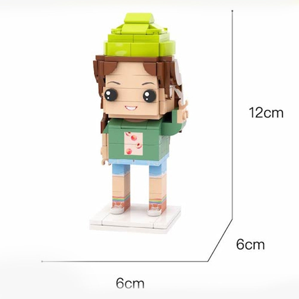 Wedding Gifts Chinese Wedding Men's Clothing Brick Figures Custom Head Cute Brick Figures Small Particle Block Toy