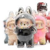 Protective Case for LABUBU Fall in Wild/ Let's Checkmate, Display Box Hard Cover Accessories with Keychain for Exciting Macaron with Costumes