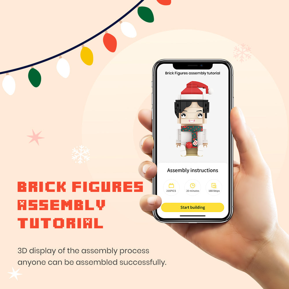 Wedding Gifts Custom Head Brick Figures Black Suit Brick Figures Small Particle Block Toy