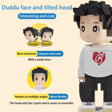 Full Body Customized 1 Person Duddu Brick Figures Valentine's Day Gift Birthday Gift for Her