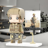 Body Customized 1 Person Brick Figures with Photo Soldier Theme Gift Birthday Gift Valentines Gift Father's