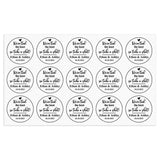 Personalized Thank You Transparent Stickers Round Wedding Birthday Favor labels for Gifts