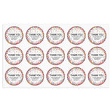 Personalized Thank You Stickers Round Wedding Birthday Favor labels for Gifts