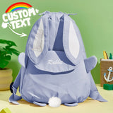 Personalized Name Embroidery Backpack Custom Mini Rabbit Backpack School Bags Gift for Kids