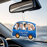 Personalized Drive Safe Car Air Freshener Custom Air Freshener Rearview Mirror Ornament Gifts for Father