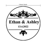 Personalized Thank You Transparent Stickers Round Wedding Birthday Favor labels for Gifts