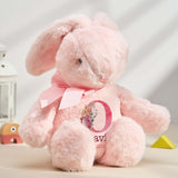 Personalized Bunny Rabbit Plush Stuffed Toy Gift for Children